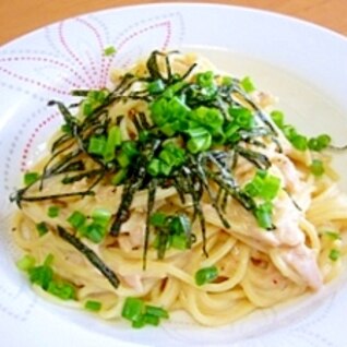 簡単☆七味の香るツナマヨパスタ